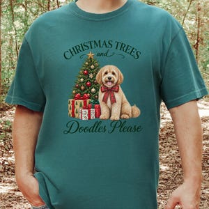 Maltipoo Christmas Shirt, Christmas Dog Lover Gift, Holiday Dog Tee, Doodle Dog Christmas Top, Festive Pet Shirt image 5