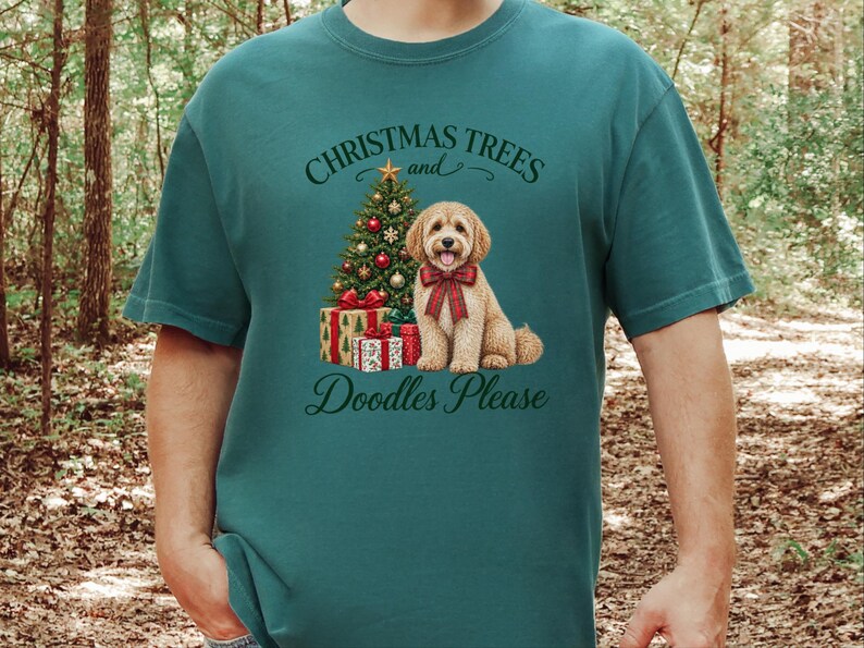 Maltipoo Christmas Shirt, Christmas Dog Lover Gift, Holiday Dog Tee, Doodle Dog Christmas Top, Festive Pet Shirt image 5