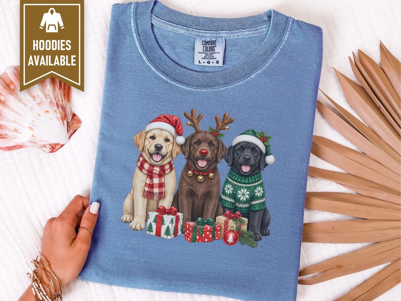 Christmas Dog Sweatshirt, Labrador Christmas Shirt, Holiday Dog Gift, Dog Lover Christmas Sweatshirt, Labrador Retriever Mom Gift image 4