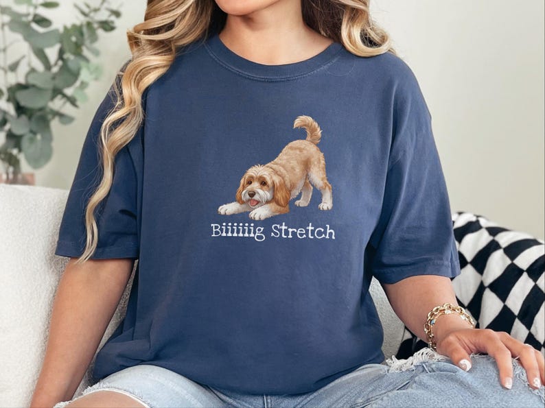 Comfort Colors Labradoodle Dog Gift, Biiiiig Stretch Shirt, Golden Doodle Dad Tee, Funny Labradoodle T-Shirt, Doodle Mom Gift, New Puppy Mom image 4