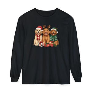 Golden Retriever Christmas Shirt, Golden Retriever Gift, Christmas Pet Art, Dog Christmas Sweatshirt, Golden Retriever Mom Shirt image 13