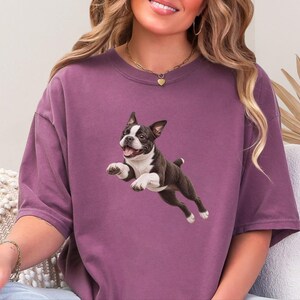 Bostonterrier-tröja, Bostonterrier-hundmamma-present, rolig Bostonterrier-tröja, Zoomies-hundtröja, bekväma färger för hundar bild 5