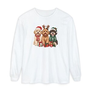 Christmas Maltipoo Shirt, Christmas Dog Lover Gift, Holiday Pet Crewneck, Festive Puppy Sweatshirt, Maltipoo Mom Tee image 14