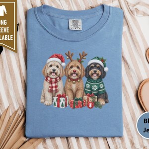 Christmas Dog Mom Shirt, Cavapoo Christmas Shirt, Winter Dog Shirt, Christmas Pet Shirt, Cavapoo Mom Gift, Holiday Dog Shirt image 10