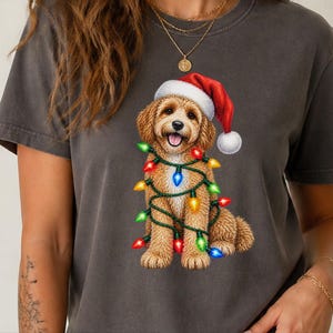 Christmas Cavapoo Shirt, Cavapoo Mom Gift, Holiday Puppy Tee, Cavapoo Christmas Sweatshirt, Dog Christmas Gift image 10