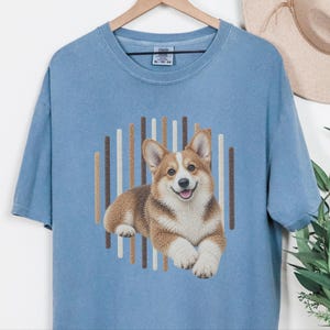 Corgi-shirt, cadeau voor Corgi-moeder, shirt voor Corgi-liefhebbers, T-shirt voor hondenmoeders, Corgi-hondenshirt, Corgi-print T-shirt, cadeau voor puppy-eigenaren afbeelding 7