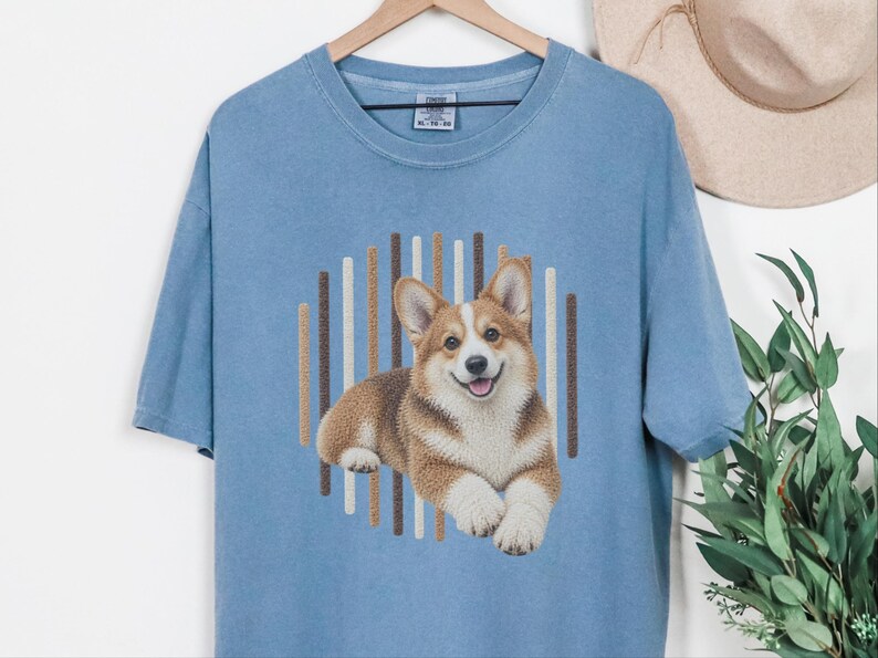 Corgi-shirt, cadeau voor Corgi-moeder, shirt voor Corgi-liefhebbers, T-shirt voor hondenmoeders, Corgi-hondenshirt, Corgi-print T-shirt, cadeau voor puppy-eigenaren afbeelding 7