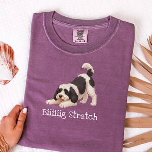 Comfort Colors Sheepadoodle T-shirt, Biiiiig Stretch Dog Tee | Doodle Mama Gift | Doodle Dad Shirt | Funny Dog Lover Present, New Fur Baby image 9