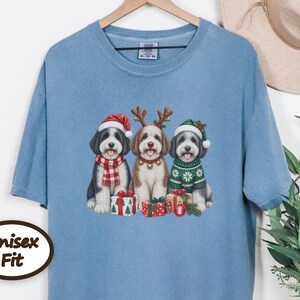 Sheepadoodle Christmas Sweatshirt, Christmas Pet Shirt, Sheepadoodle Gift, Christmas Dogs Shirt, Dog Lover Christmas Gift, Puppy Sweatshirt image 7