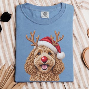 Maglietta natalizia con Cockapoo, regalo di Natale per amanti dei Cockapoo, felpa per cani per le feste, maglietta per la mamma di un Cockapoo, regalo festivo per gli amanti dei cani immagine 1