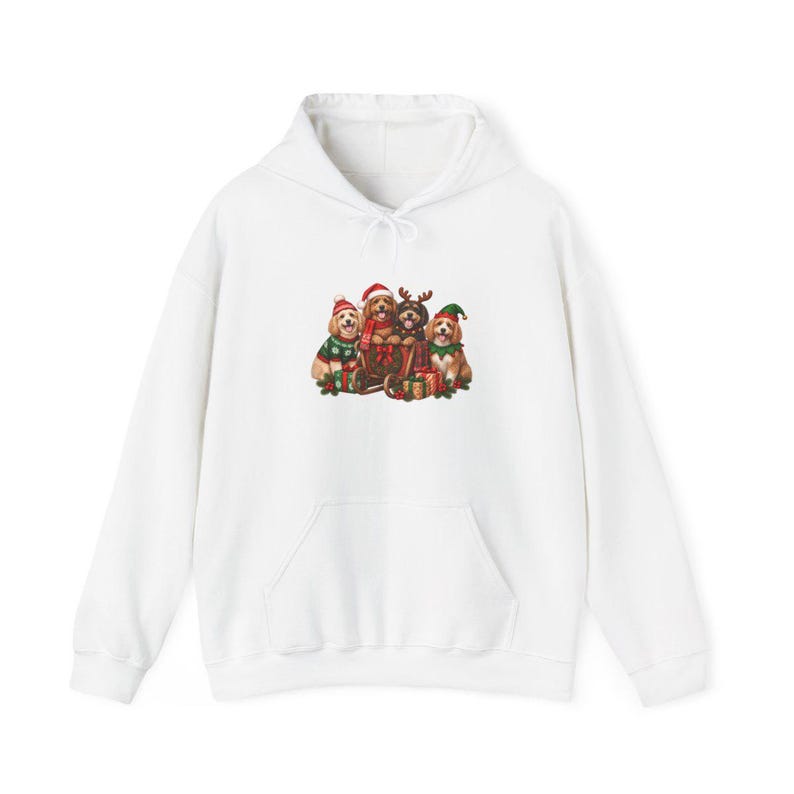 Christmas Cockapoo Shirt, Cockapoo Lover Gift, Holiday Dog Crewneck, Festive Puppy Top, Dog Mom Christmas Gift image 12