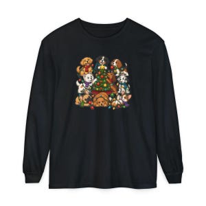 Christmas Dog Shirt, Holiday Puppies Gift, Festive Dogs Tee, Cute Puppy Christmas Sweater, Dog Lover Gift Idea image 13