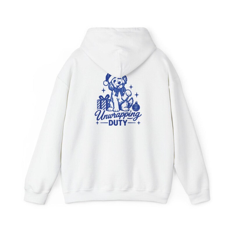 Christmas Goldendoodle Shirt, Goldendoodle Christmas Gift, Dog Mom Holiday Tee, Unwrapping Duty Sweatshirt, Doodle Lover Present image 12