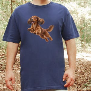 Camiseta de perro salchicha, regalo para papá de perro salchicha, camiseta de perro salchicha de pelo largo, camiseta para mamá de perro salchicha, regalo para amantes de los perros salchicha, camiseta divertida de perro salchicha imagen 10