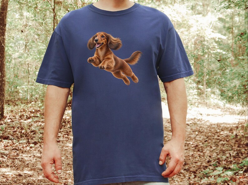 Camiseta de perro salchicha, regalo para papá de perro salchicha, camiseta de perro salchicha de pelo largo, camiseta para mamá de perro salchicha, regalo para amantes de los perros salchicha, camiseta divertida de perro salchicha imagen 10