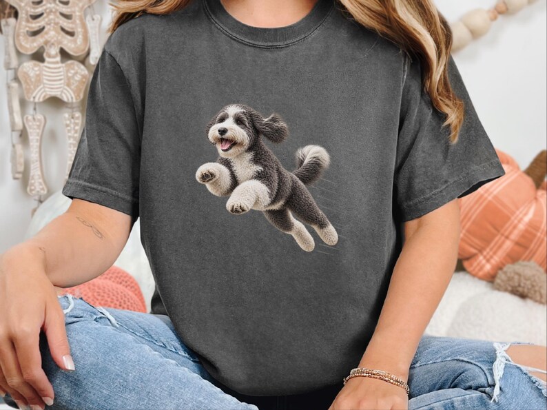 Sheepadoodle Shirt, Sheepadoodle Mom Gift, Doodle Dad Shirt, Sheepadoodle Owner Gift, Doodle Dog Lover Shirt, Puppy Graphic Tee image 4