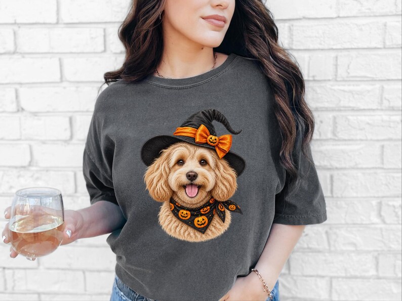 Halloween Dog Mom Shirt, Witch Dog Shirt, Maltipoo Mom Gift, Doodle Mom Shirt, Spooky Dog Tee, Halloween Pet Gift image 10