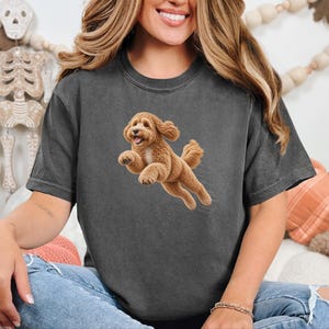 Camiseta Goldendoodle, Regalo para mamá Goldendoodle, Camiseta Perro Corredor, Regalo para papá Doodle, Camiseta Perro Rápido, Camiseta para Amantes de los Perros imagen 9