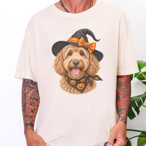 Labradoodle Halloween Shirt, Doodle Mom Gift, Spooky Dog Mom Shirt, Golden Doodle Halloween Tee image 7