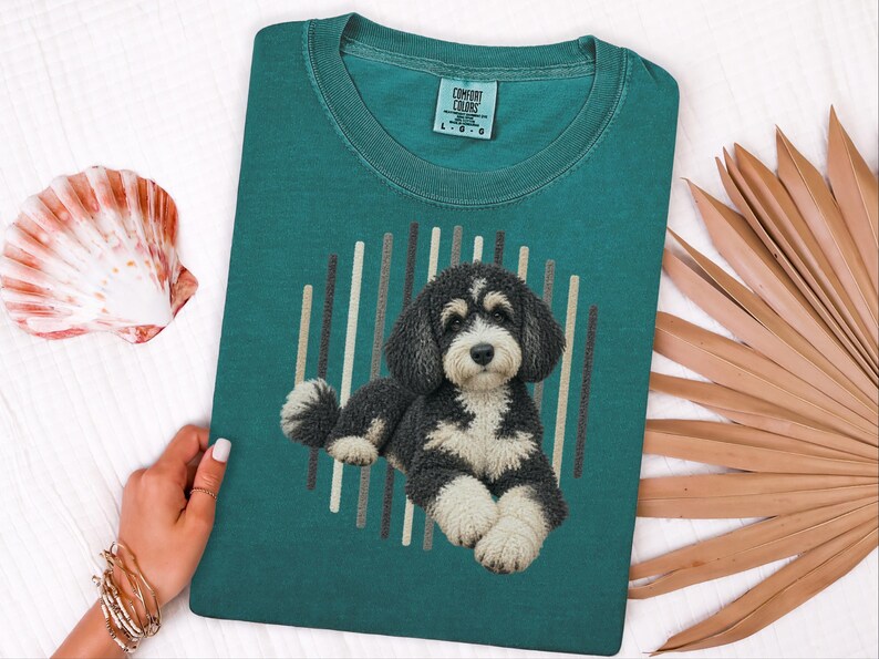 Bernedoodle Shirt, Bernedoodle Mom Gift, Tricolor Bernedoodle Tee, Doodle Dog Lover Gift, Bernedoodle Owner Shirt image 6