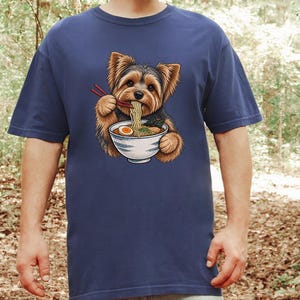 Yorkshire-Terrier-Shirt, Geschenk für Yorkshire-Terrier-Mama, Ramen-Liebhaber-Shirt, Shirt für japanisches Essen, Geschenk für Hundeliebhaber Bild 9