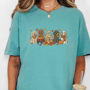 Cavapoo Shirt, Cavapoo Mom Gift, Fall Dog Shirt, Pumpkin Patch Dog Tee, Autumn Dog Lover Sweatshirt, Puppy Owner Gift image 2