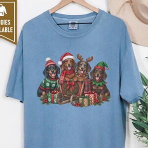 Christmas Dachshund Shirt, Wiener Dog Christmas Gift, Dachshund Dad Shirt, Sausage Dog Christmas Tee, Doxie Mom Sweatshirt image 4