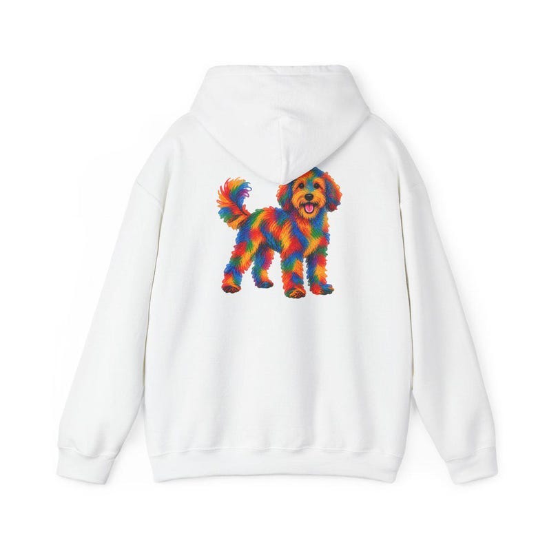 Aussiedoodle Shirt, Colorful Dog Art, Doodle Dog Gift, Aussiedoodle Mom Shirt, Rainbow Dog Lover Tee image 12