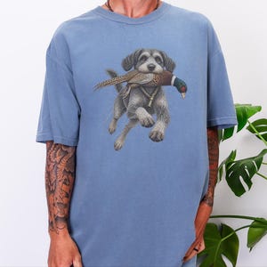 Schnoodle Hunting Shirt, Pheasant Hunter Gift, Upland Hunting Tee, Bird Dog Shirt, Outdoorsman Gift image 9