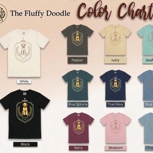 Comfort Colors Schnoodle Lover Royal Crest Shirt, Regal Pet Art Tee, Custom Dog Shirt for Schnoodle Mom and Dad Gift, Schnoodle Lover Tee image 9