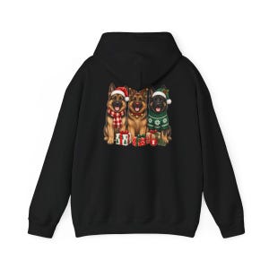 German Shepherd Christmas Sweatshirt, Festive Dog Mom Gift, Holiday Puppy Crewneck, Christmas Dog Shirt, GSD Lover Present image 11