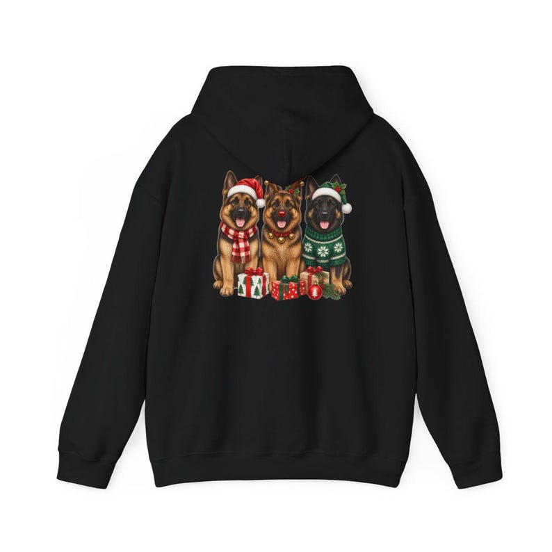 German Shepherd Christmas Sweatshirt, Festive Dog Mom Gift, Holiday Puppy Crewneck, Christmas Dog Shirt, GSD Lover Present image 11