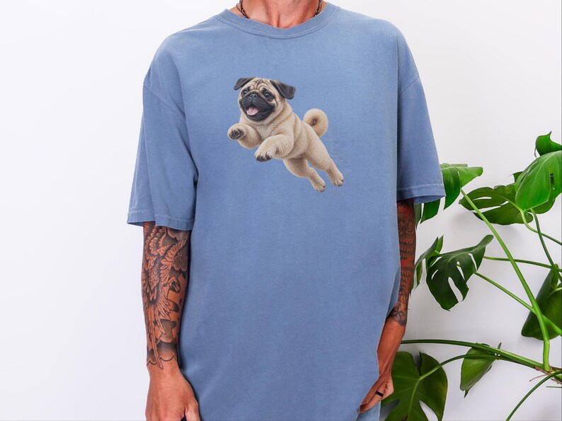 Mops-Shirt, Geschenk für Mops-Liebhaber, Lustiges Mops-T-Shirt, Mops-Mama-Shirt, Geschenk für Mops-Papa, Welpen-Shirt, Niedliches Hunde-T-Shirt mit Grafik Bild 6