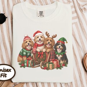Cavapoo Christmas Shirt, Cavapoo Mom Gift, Holiday Dog Shirt, Christmas Puppy Sweatshirt, Festive Dog Lover Tee image 4