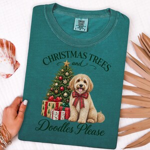 Maltipoo Christmas Shirt, Christmas Dog Lover Gift, Holiday Dog Tee, Doodle Dog Christmas Top, Festive Pet Shirt image 10