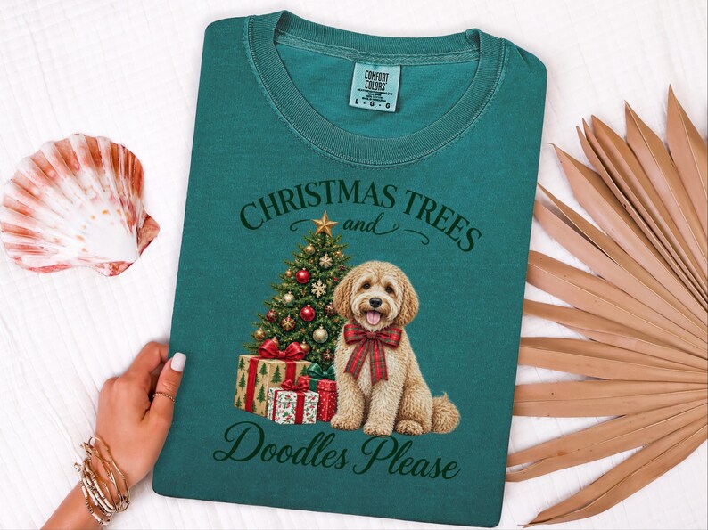 Maltipoo Christmas Shirt, Christmas Dog Lover Gift, Holiday Dog Tee, Doodle Dog Christmas Top, Festive Pet Shirt image 10