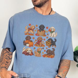 Cavapoo Mom Shirt, Cavapoo Lover Gift, Autumn Dog Shirt, Fall Puppy Tee, Doodle Dog Owner Gift, Thanksgiving Dog Shirt image 6