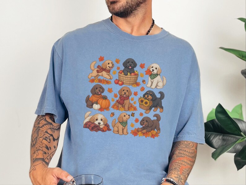 Cavapoo Mom Shirt, Cavapoo Lover Gift, Autumn Dog Shirt, Fall Puppy Tee, Doodle Dog Owner Gift, Thanksgiving Dog Shirt image 6