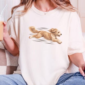 Goldendoodle T Shirt, Golden Doodle Gift, Running Dog Shirt, Doodle Dad Gift, Marathon Runner Tee, Dog Owner Sweatshirt, Pet Lover Apparel image 5