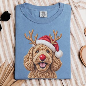Labradoodle Christmas Shirt, Holiday Dog Sweater, Labradoodle Mom Gift, Christmas Pet Shirt, Doodle Dad Gift Bild 3