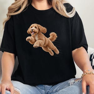 Labradoodle Mom Shirt, Labradoodle Lover Gift, Dog Agility Shirt, Running Labradoodle Tee, Doodle Mom Gift image 3
