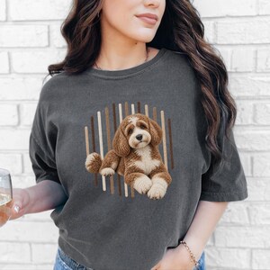 Cavapoo Shirt, Cavapoo Mom Gift, Cavapoo Art Tee, Cavapoo Dog Lover Shirt, Puppy Owner Gift image 7