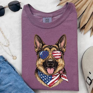 Patriotic German Shepherd Portrait image 8