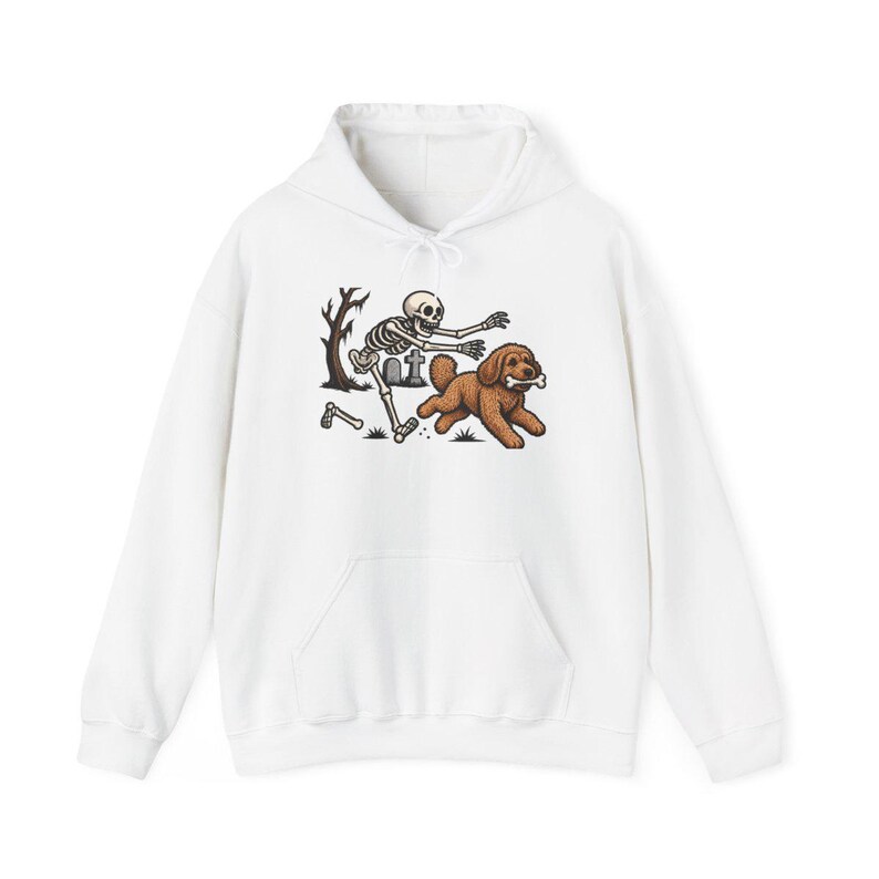 Skeleton Dog Shirt, Cockapoo Halloween Gift, Spooky Dog Tee, Funny Skeleton Shirt image 12