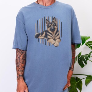 T-shirt met Duitse Herder-hond, cadeau voor Duitse Herder-moeder, T-shirt voor liefhebbers van Duitse Herders, cadeau voor hondengeleider, kleding voor hondenbezitters afbeelding 4