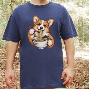 Corgi Shirt, Corgi Lover Gift, Ramen Lover T Shirt, Japanese Food Tee, Corgi Mom Shirt, Dog Humor Shirt image 10