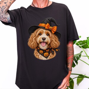 Halloween Cavapoo Shirt, Cavapoo Mom Gift, Halloween Dog Mom, Spooky Dog Tee, Doodle Mom Gift, Cavapoo Owner Gift image 7