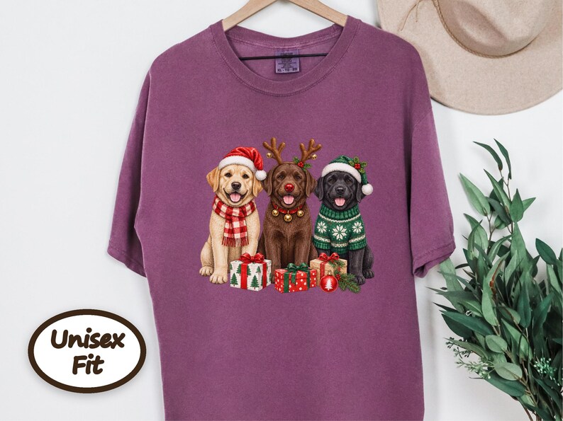 Christmas Dog Sweatshirt, Labrador Christmas Shirt, Holiday Dog Gift, Dog Lover Christmas Sweatshirt, Labrador Retriever Mom Gift image 9