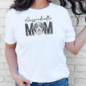 Camiseta de mamá de Aussiedoodle, camiseta de Doodle Mama, regalo personalizado para amantes de los perros, camiseta divertida para amantes del Aussie Doodle, camiseta de Doodle Mama imagen 4