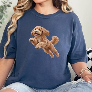 Labradoodle Mom Shirt, Labradoodle Lover Gift, Dog Agility Shirt, Running Labradoodle Tee, Doodle Mom Gift image 10